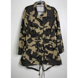 Fashion Nova Camo Military Utility Cinch Oversized Coat Women's Size Small